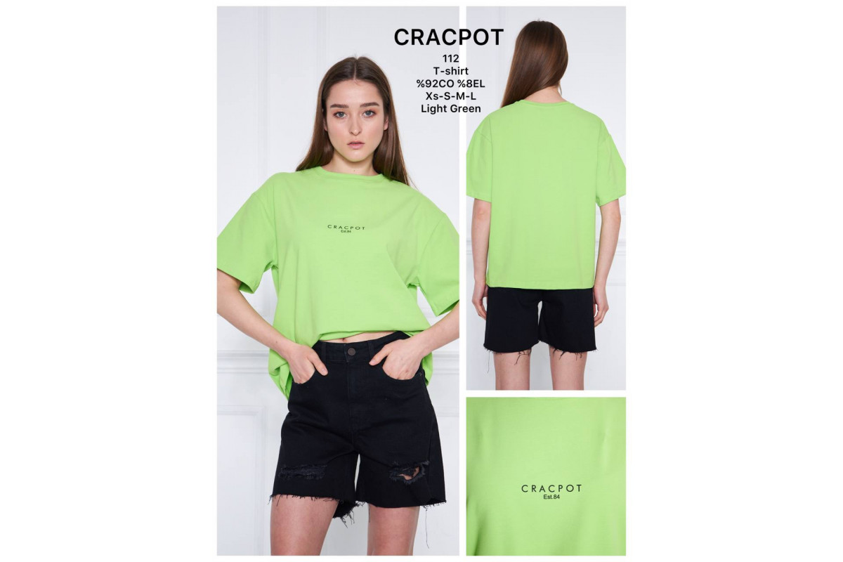 Фото Футболка женская CRACPOT 112 OVERSIZE from official site OSKAR™