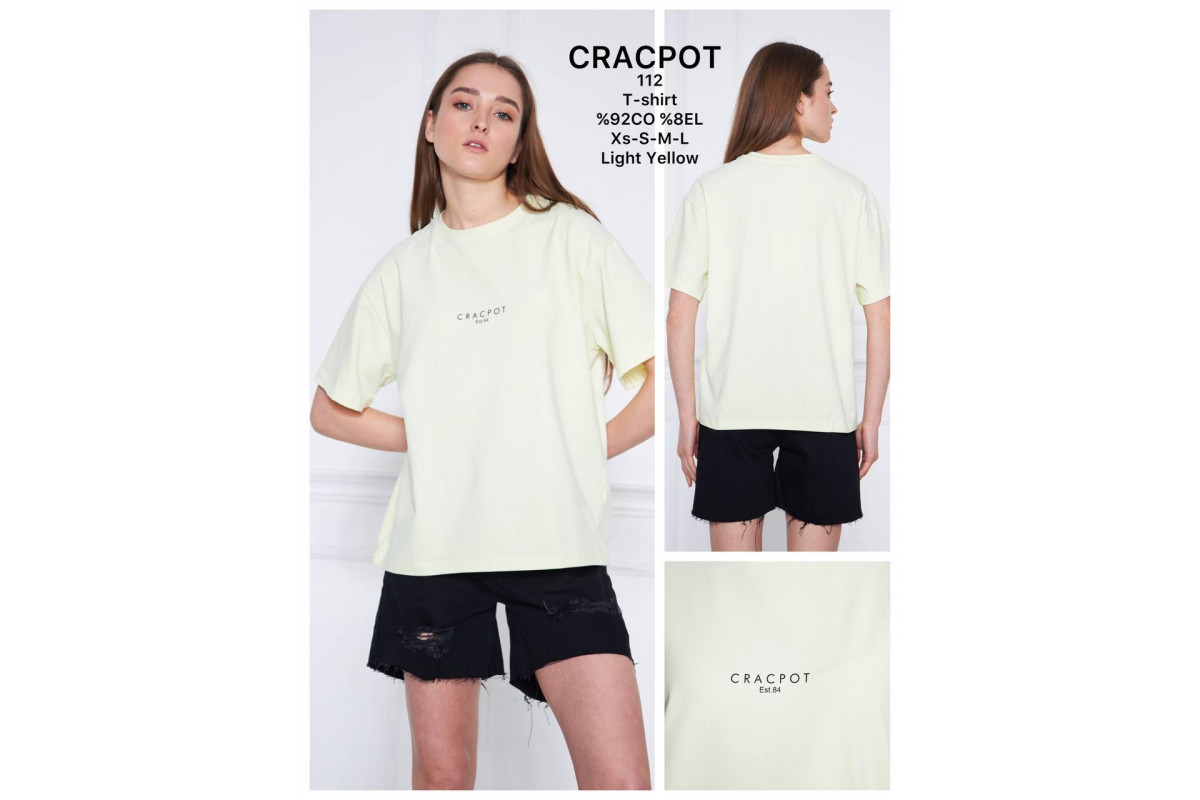 Фото Футболка женская CRACPOT 112 OVERSIZE from official site OSKAR™