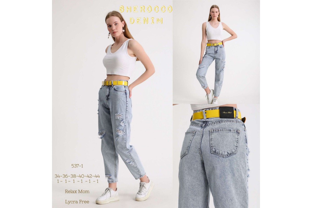 Фото Джинси жіночі SHEROCCO JEANS 537-1 RELAX MOM from official site OSKAR™