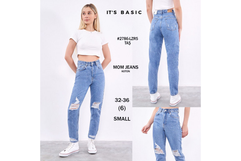 Джинсы женские IT'S BASIC JEANS 2786 МОМ
