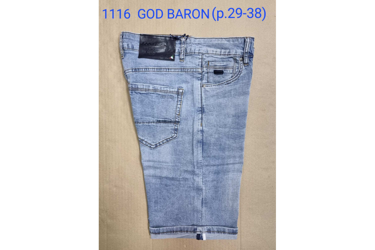 Фото Шорты джинсовые мужские 1116 GOD BARON JEANS from official site OSKAR™