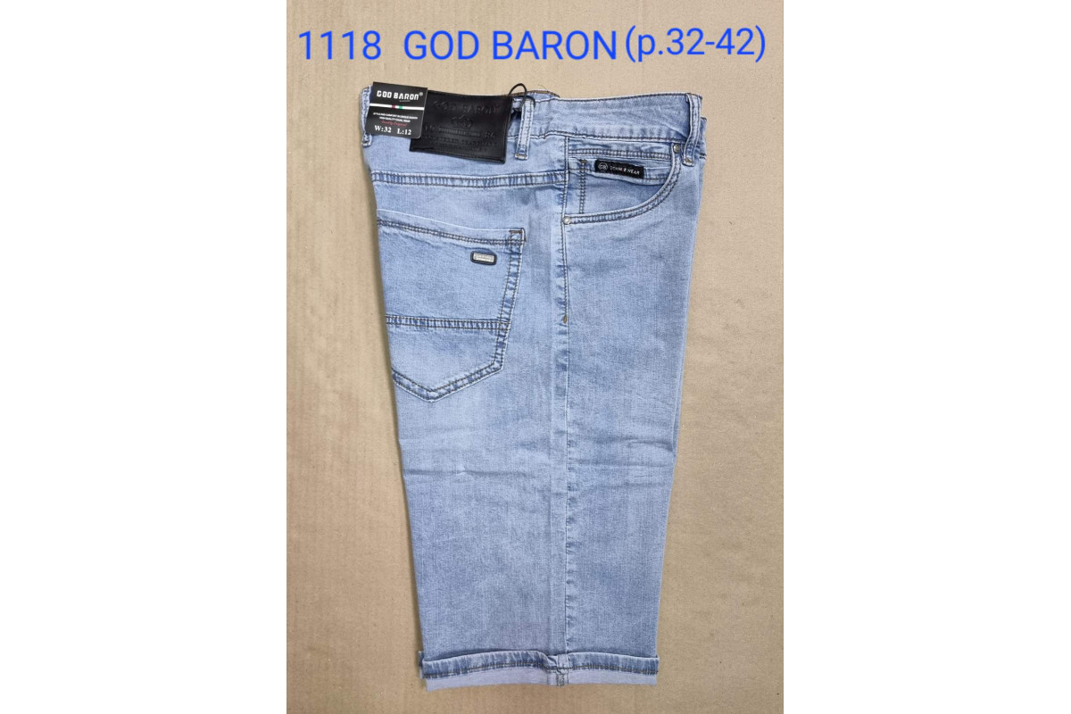 Фото Шорты джинсовые мужские 1118 GOD BARON JEANS from official site OSKAR™