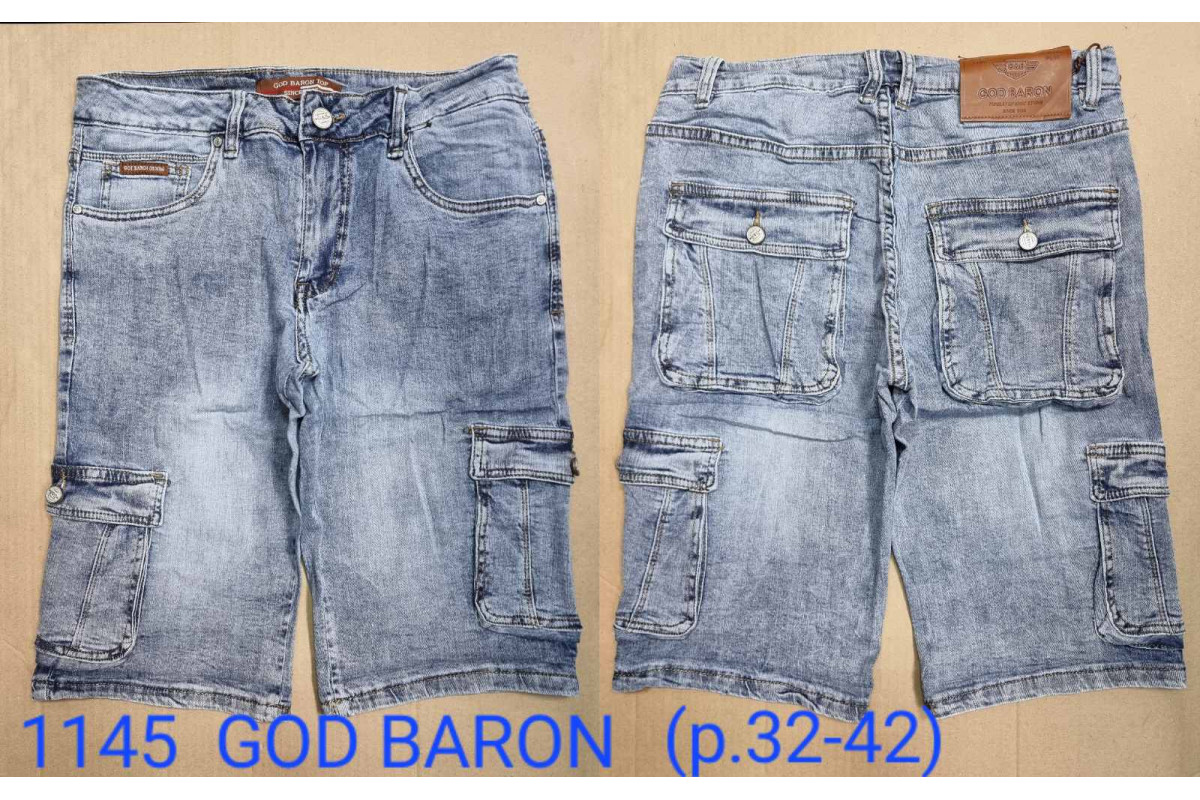 Фото Шорты джинсовые мужские 1145 GOD BARON JEANS from official site OSKAR™