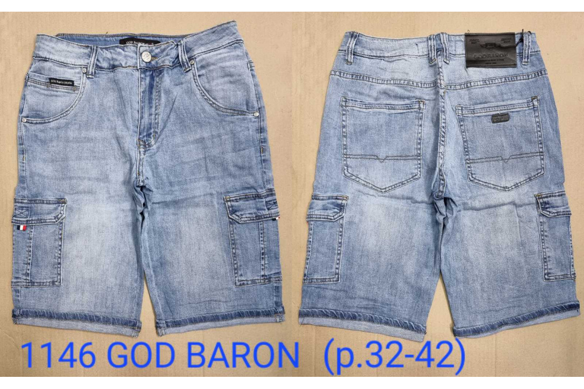 Фото Шорты джинсовые мужские 1146 GOD BARON JEANS from official site OSKAR™