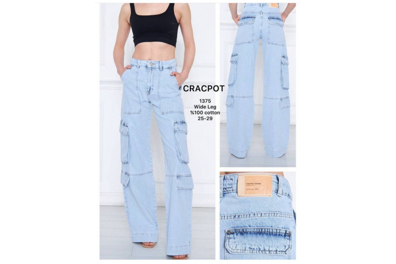 Джинсы женские CRACPOT JEANS 1375 WIDE LEG