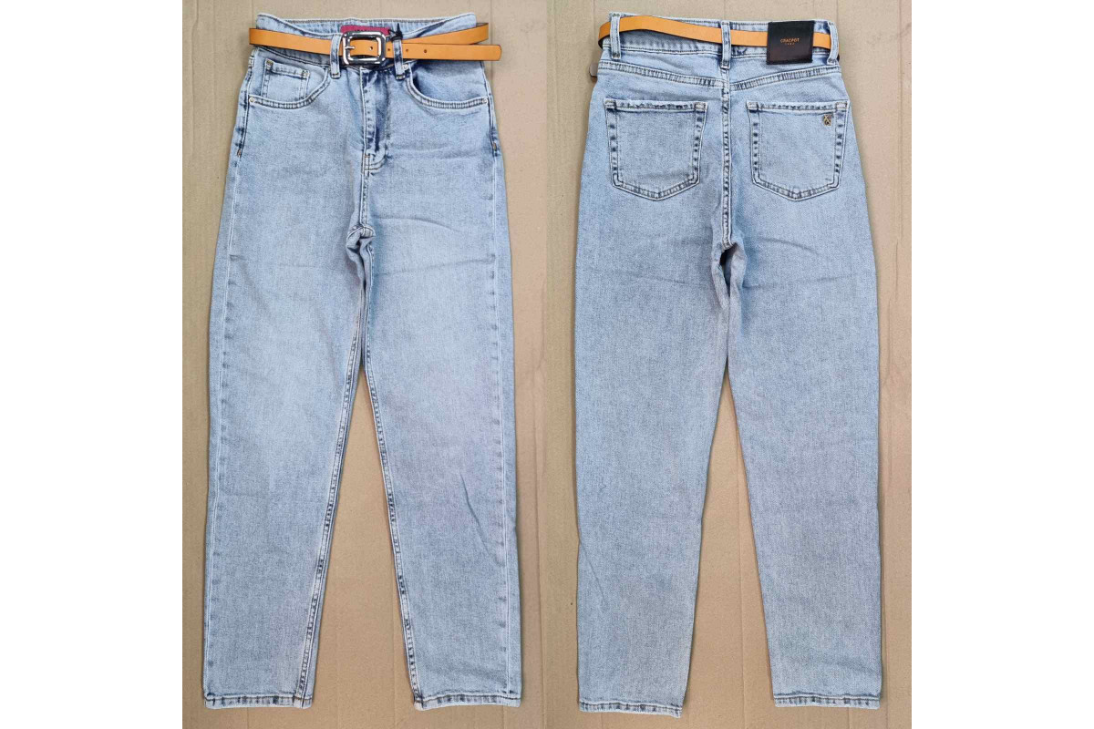 Фото Джинсы женские CRACPOT JEANS 1384 New Mom Турция from official site OSKAR™