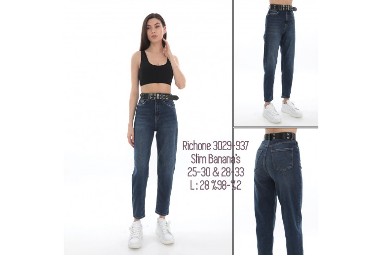 Джинси жіночі JONH RICHONE JEANS 3029 SLIM BANANA'S