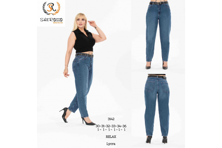 Джинсы женские SHEROCCO JEANS 3142 RELAX MOM
