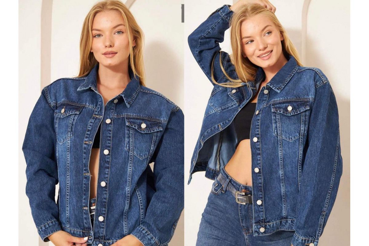 Фото Куртка женская CRACPOT JEANS 6292 OVERSIZE Турция from official site OSKAR™