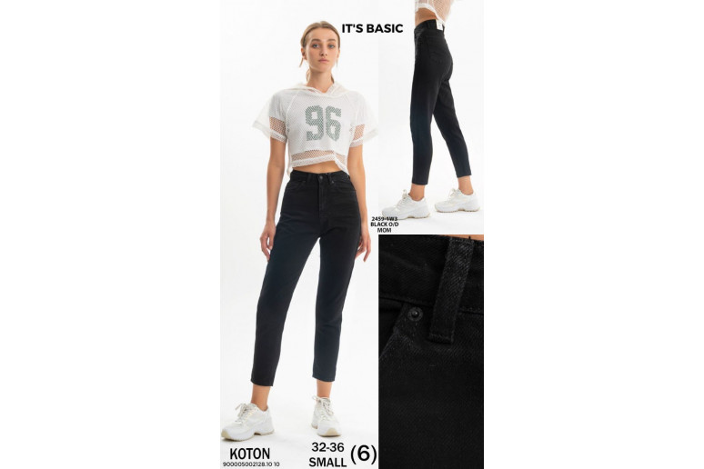 Джинси жіночі IT'S BASIC JEANS 2459-1 МОМ Туреччина