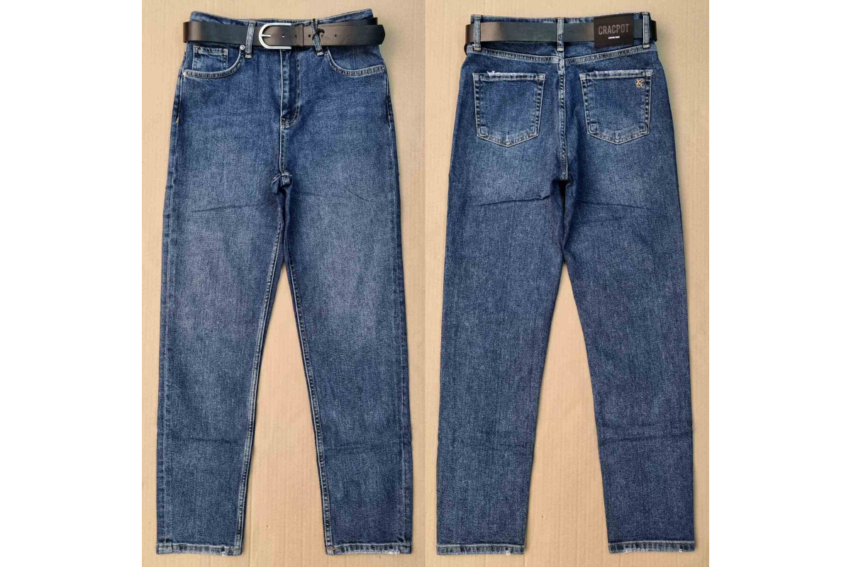 Фото Джинси жіночі CRACPOT JEANS 1402-1 МОМ Туреччина from official site OSKAR™