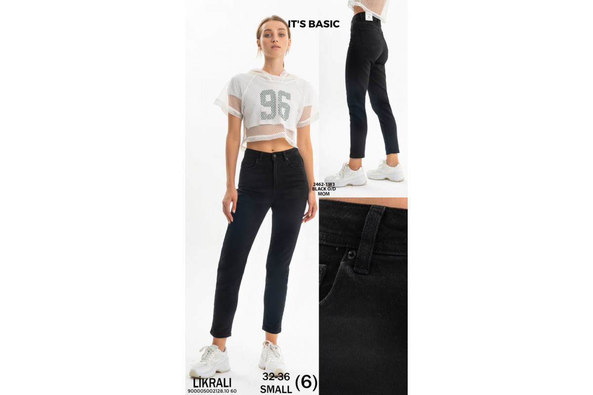 Фото Джинсы женские IT'S BASIC JEANS 2462 МОМ from official site OSKAR™