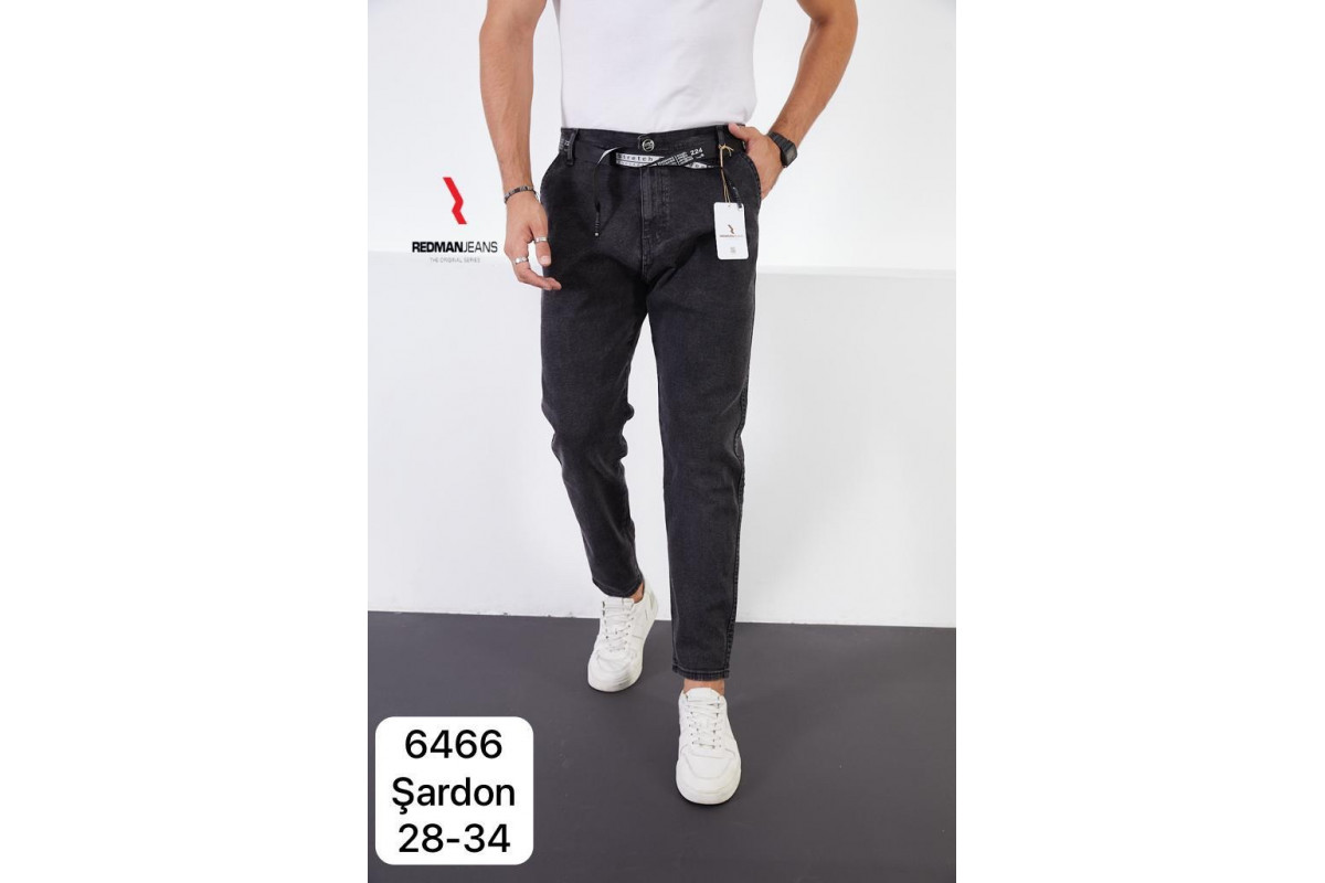 Фото Джинсы мужские 6466 REDMAN MOM JEANS НА БАЙКЕ from official site OSKAR™