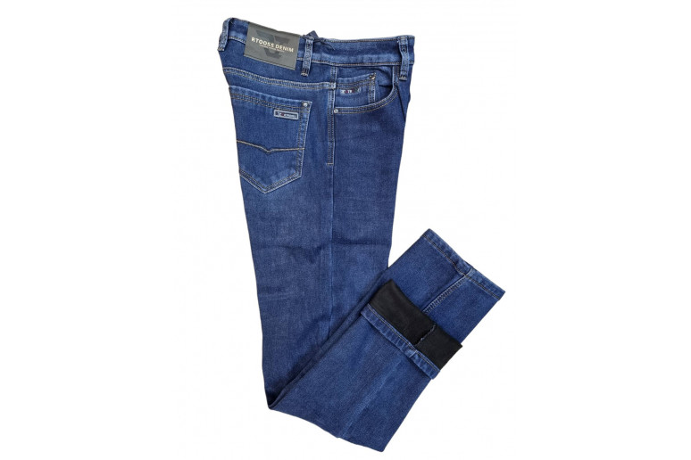 Джинси чоловічі RTROOSS JEANS 8020 CLASSIC на флісі