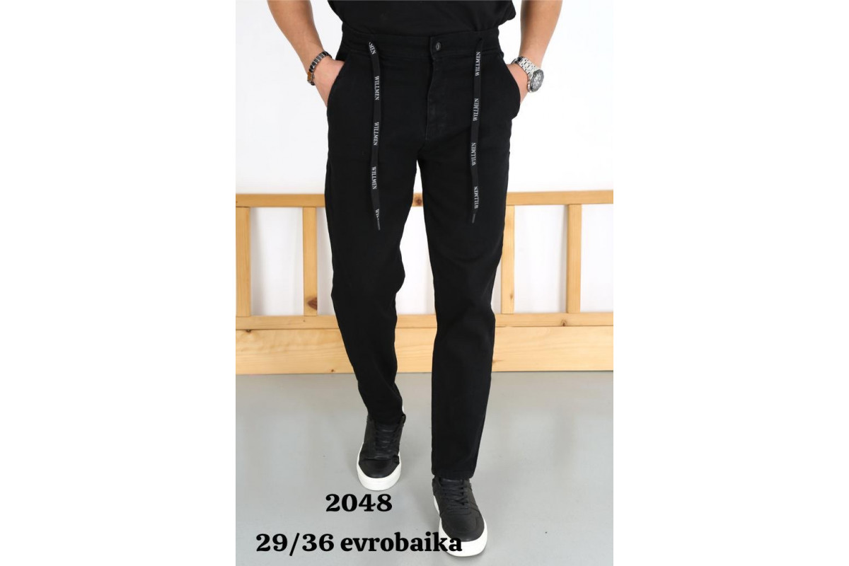 Фото Джинсы мужские WILLMEN (REDMAN) JEANS 2053 МОМ ЕВРОБАЙКА ЧЁРНЫЙ from official site OSKAR™