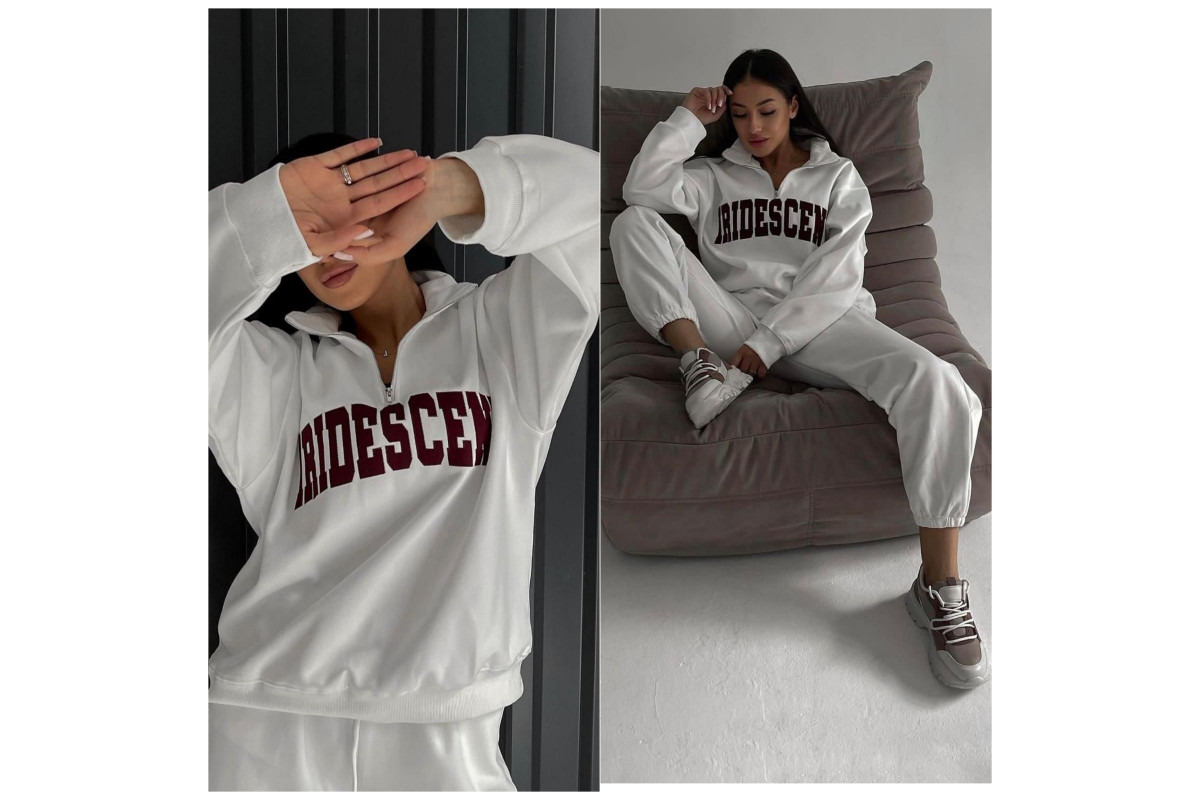 Фото Костюм женский 3340 COAST MODA флис Турция БЕЛЫЙ from official site OSKAR™