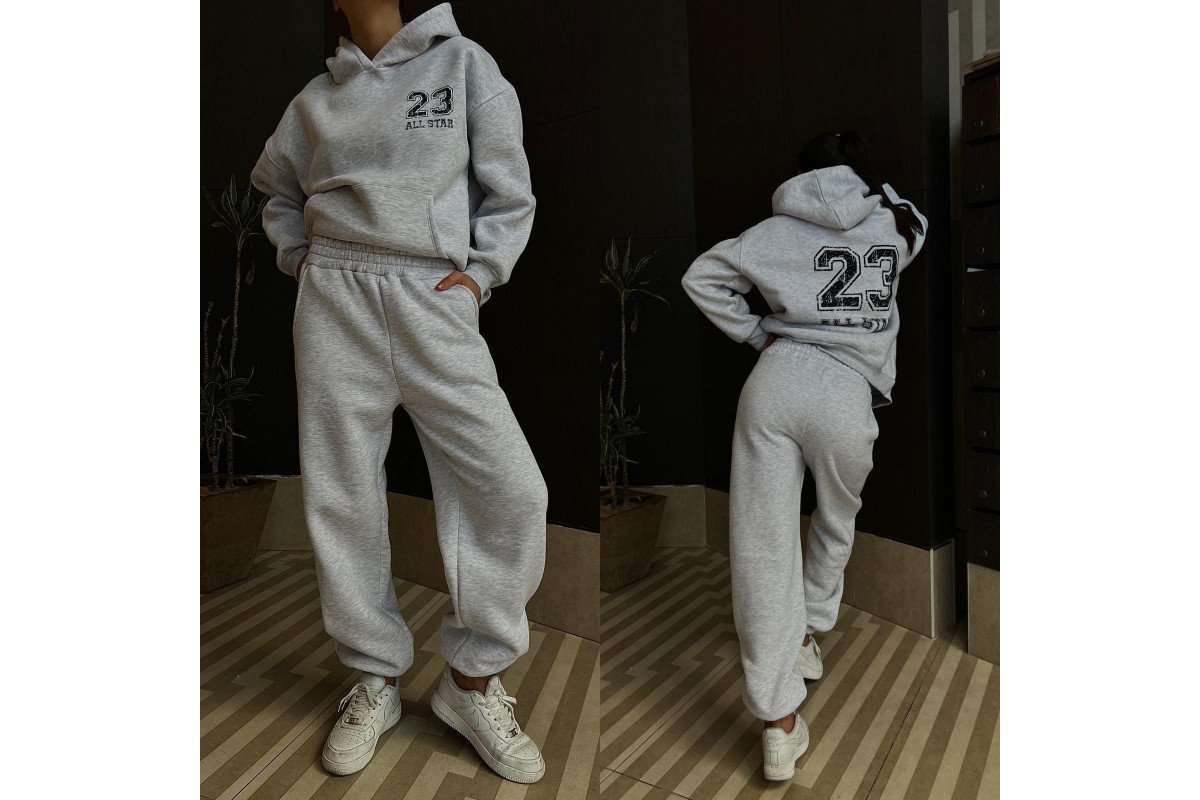 Фото Костюм женский 3343 COAST MODA флис Турция СЕРЫЙ from official site OSKAR™