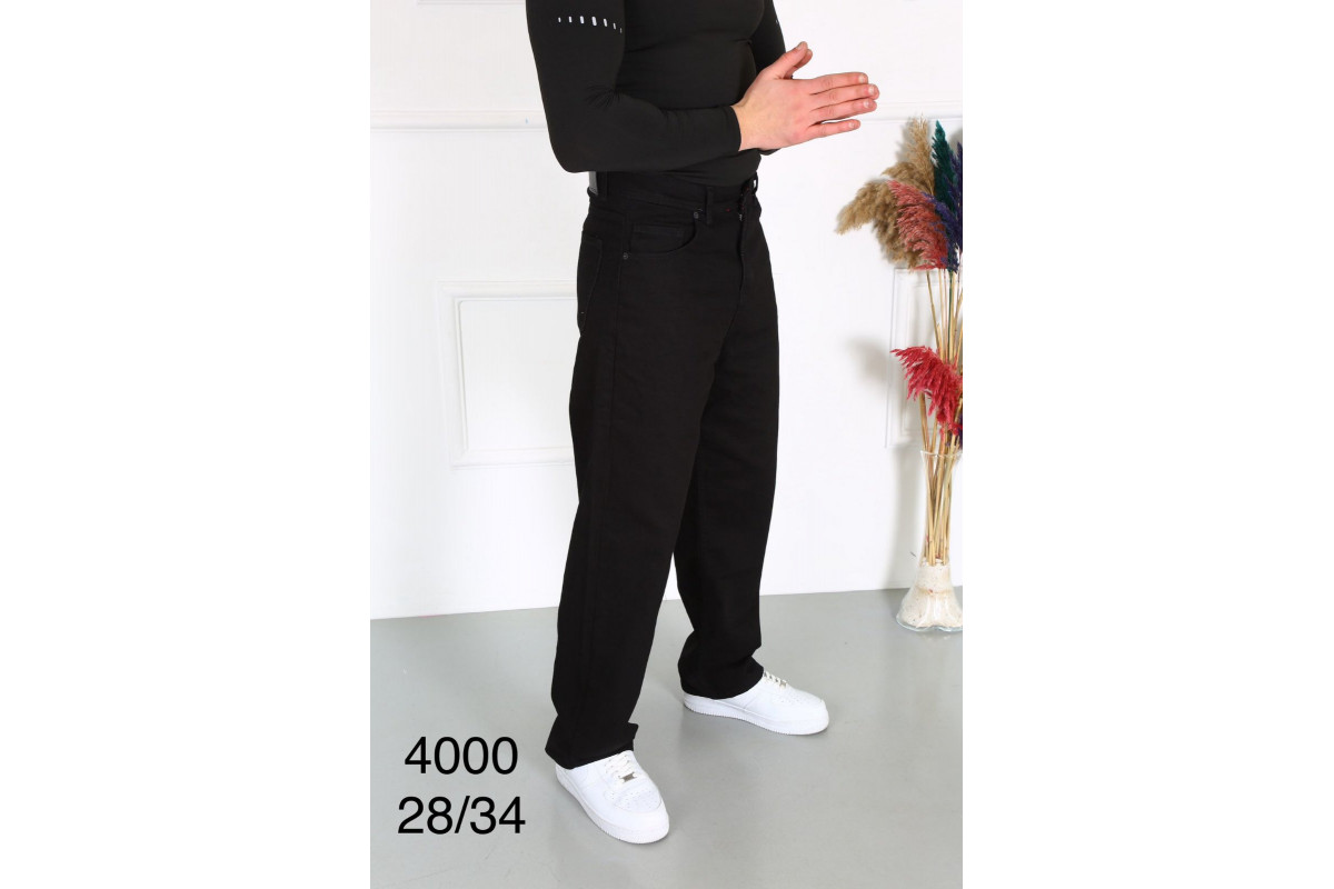 Фото Джинси чоловічі WILLMEN JEANS МОМ 4000 ЧОРНИЙ from official site OSKAR™