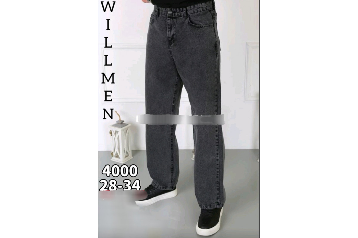 Фото Джинси чоловічі WILLMEN JEANS МОМ 4000 ГРАФІТ from official site OSKAR™