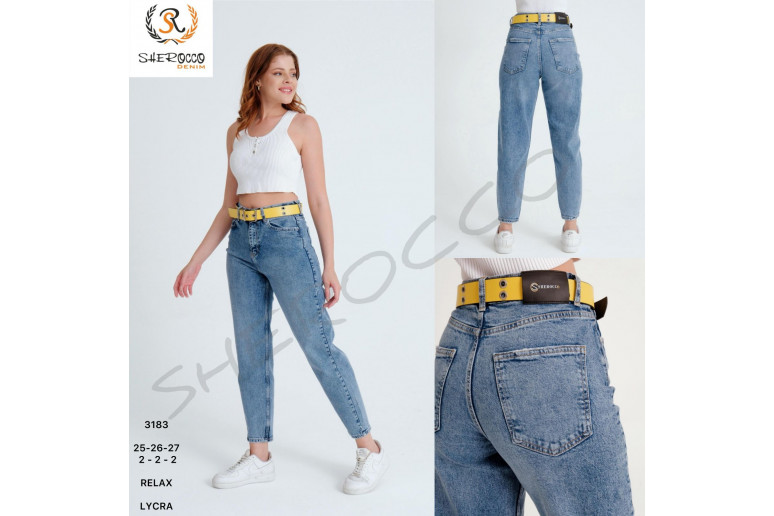 Джинсы женские SHEROCCO JEANS 3183 RELAX MOM