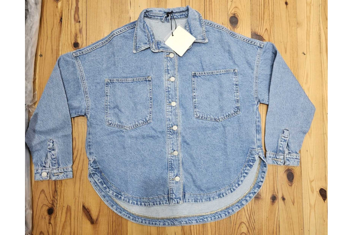 Фото Рубашка женская CRACPOT JEANS 6312 OVERSIZE from official site OSKAR™