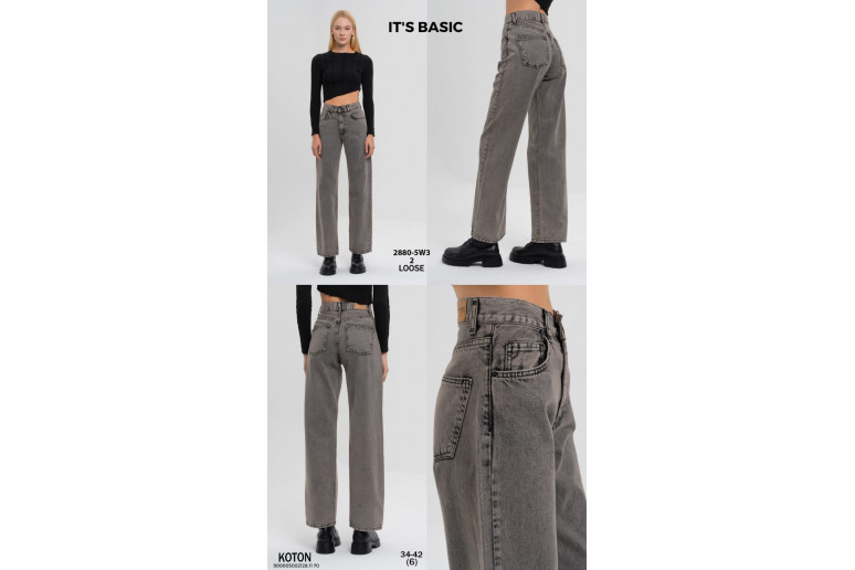 Джинси жіночі IT'S BASIC JEANS 2880-5 LOOSE FIT
