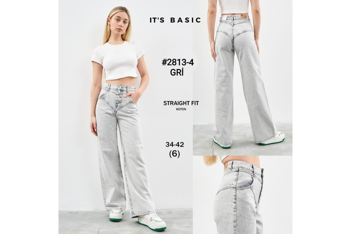 Фото Джинси жіночі IT'S BASIC JEANS 2813-4 WIDE LEG from official site OSKAR™