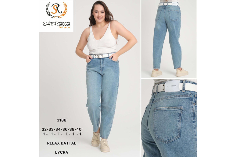 Джинси жіночі SHEROCCO JEANS 3188 RELAX MOM