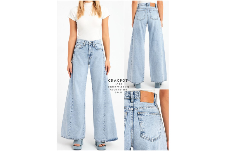Джинсы женские CRACPOT JEANS 1463 WIDE LEG
