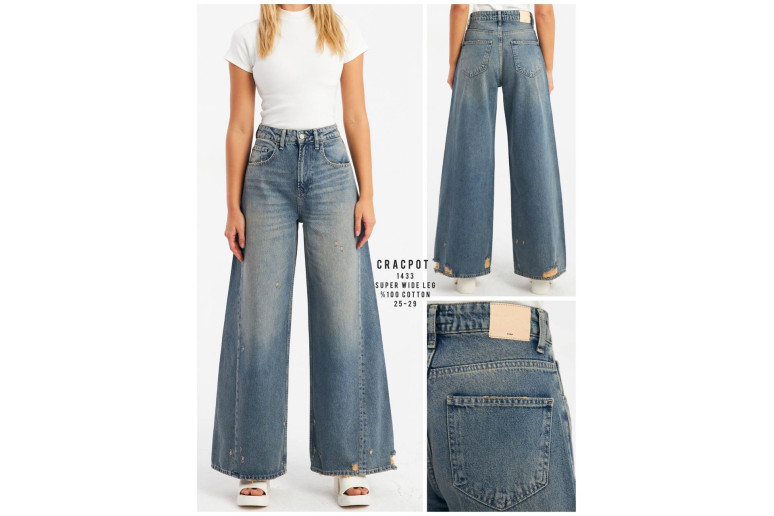 Джинсы женские CRACPOT JEANS 1433 WIDE LEG