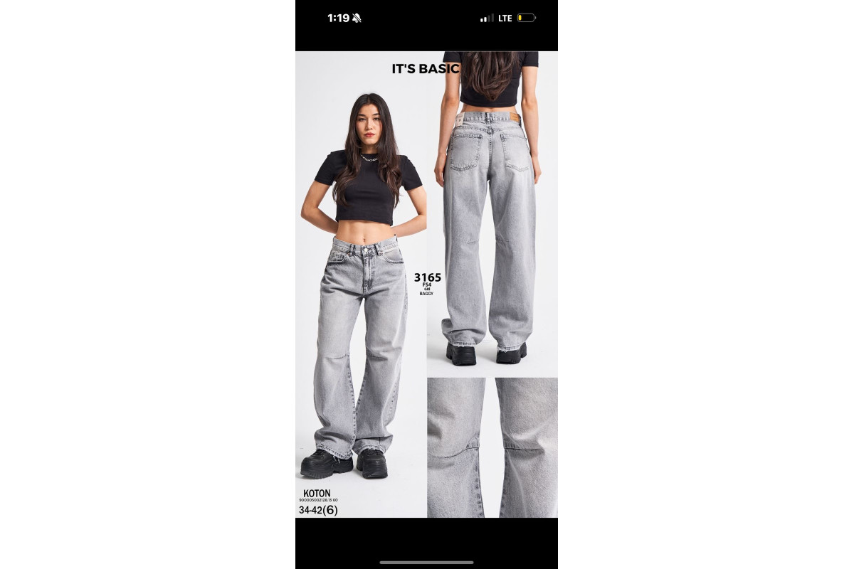 Фото Джинси жіночі IT'S BASIC JEANS 3165 SKATER from official site OSKAR™