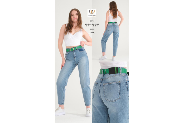 Джинсы женские SHEROCCO JEANS 3178 RELAX MOM