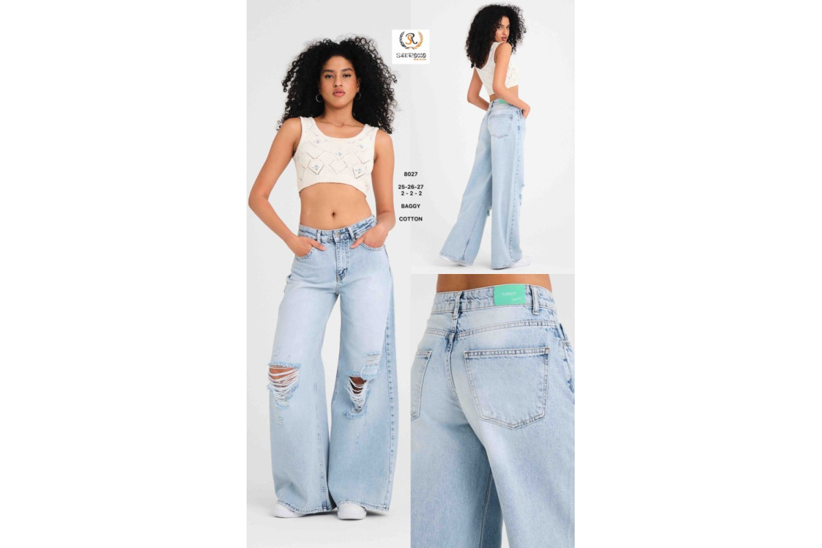 Фото Джинси жіночі SHEROCCO JEANS 8027 WIDE LEG from official site OSKAR™