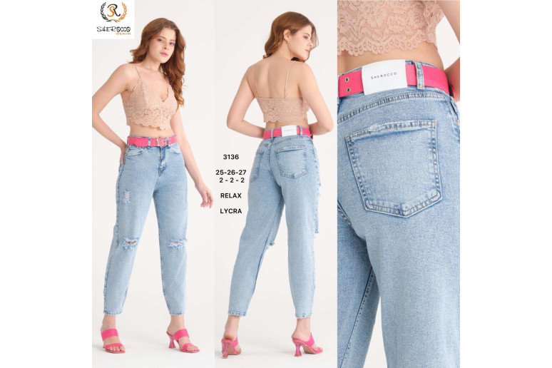 Джинси жіночі SHEROCCO JEANS 3136 RELAX MOM
