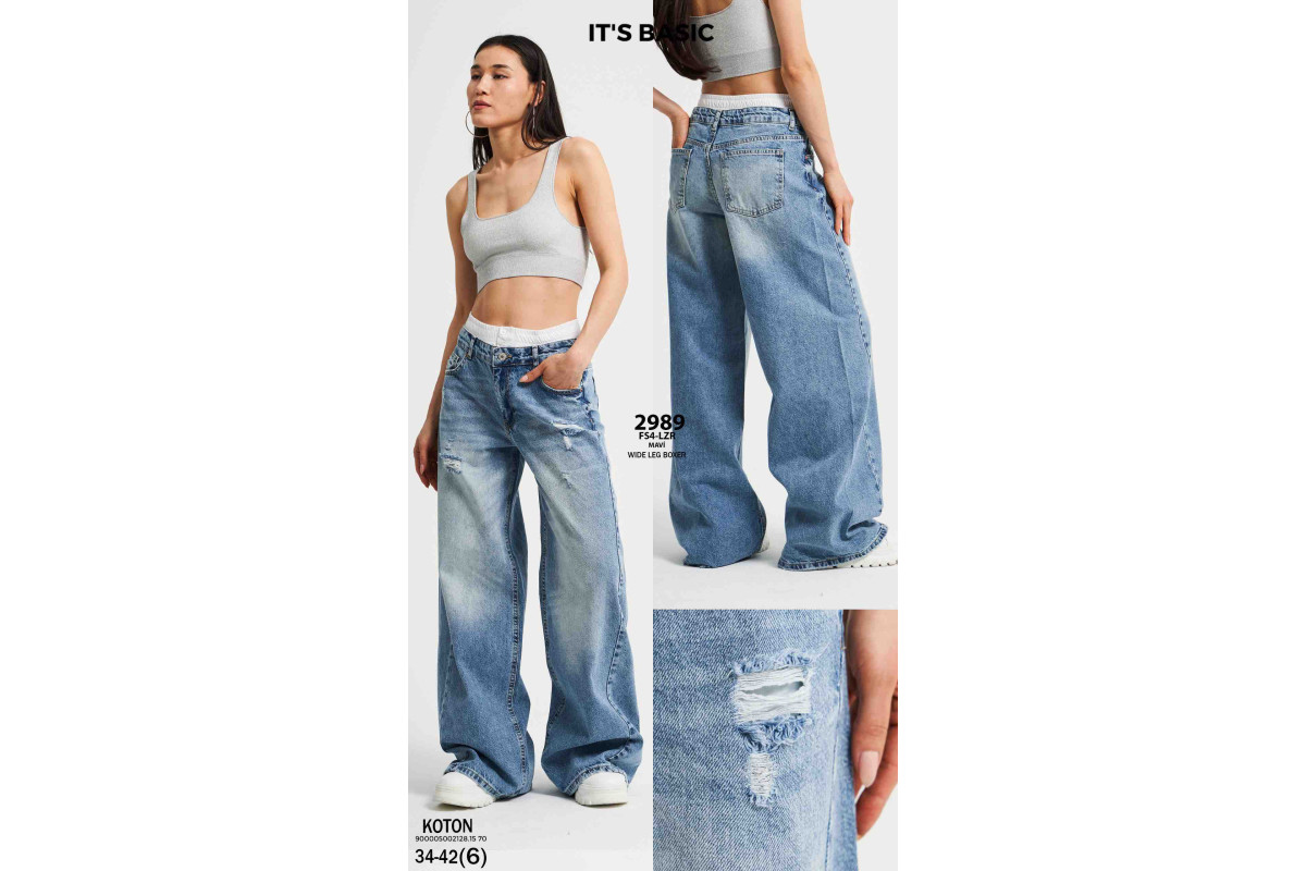 Фото Джинси жіночі IT'S BASIC JEANS 2989 WIDE LEG from official site OSKAR™