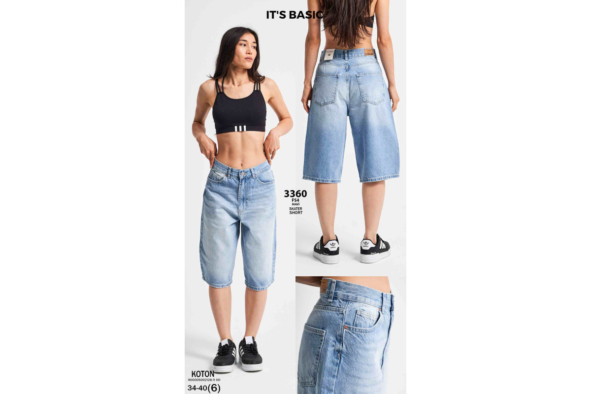Фото Шорти жіночі IT'S BASIC JEANS 3360 BERMUD from official site OSKAR™