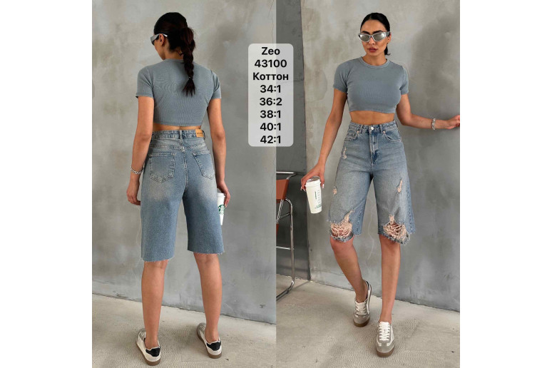 Шорти жіночі ZEO BASIC JEANS BERMUD 43100