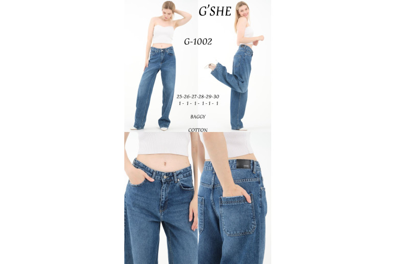 Джинсы женские G'SHE SHEROCCO JEANS 1002 BAGGY