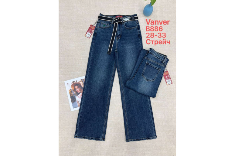 Джинси жіночі VANVER JEANS 886 WIDE LEG