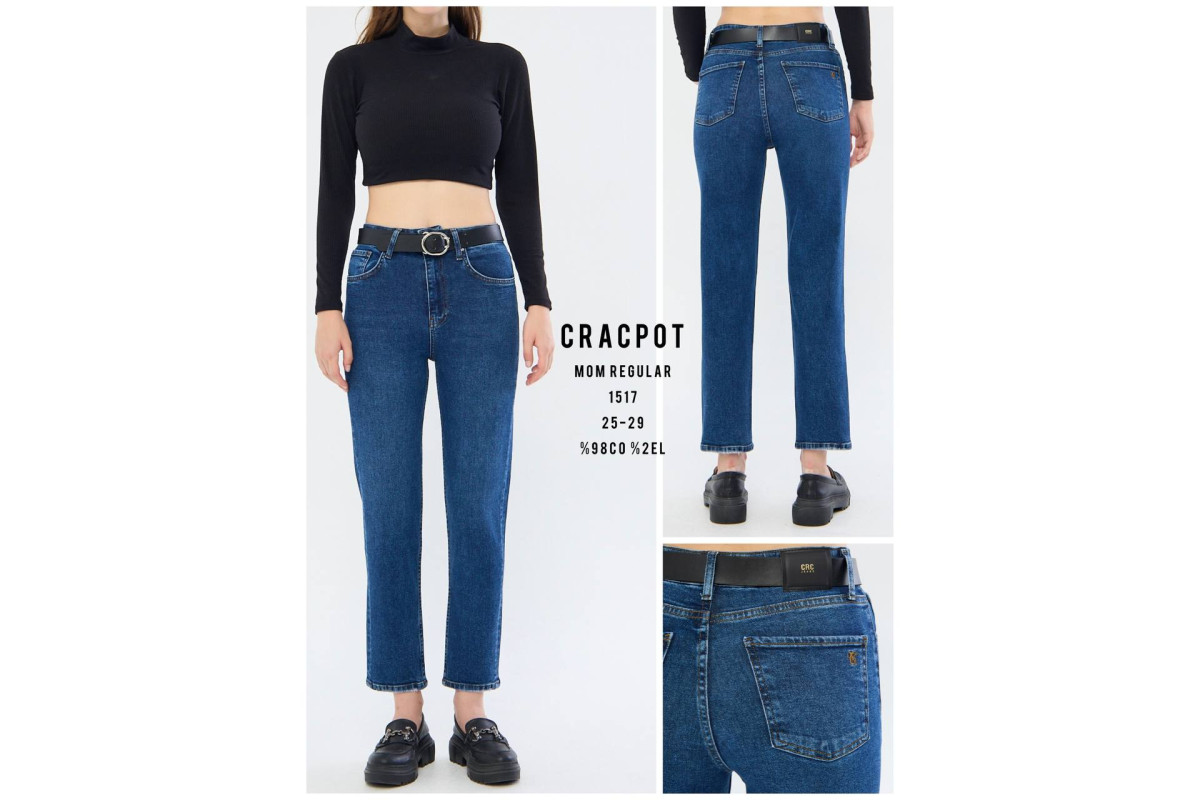 Фото Джинси жіночі CRACPOT JEANS 1517 МОМ REGULAR from official site OSKAR™