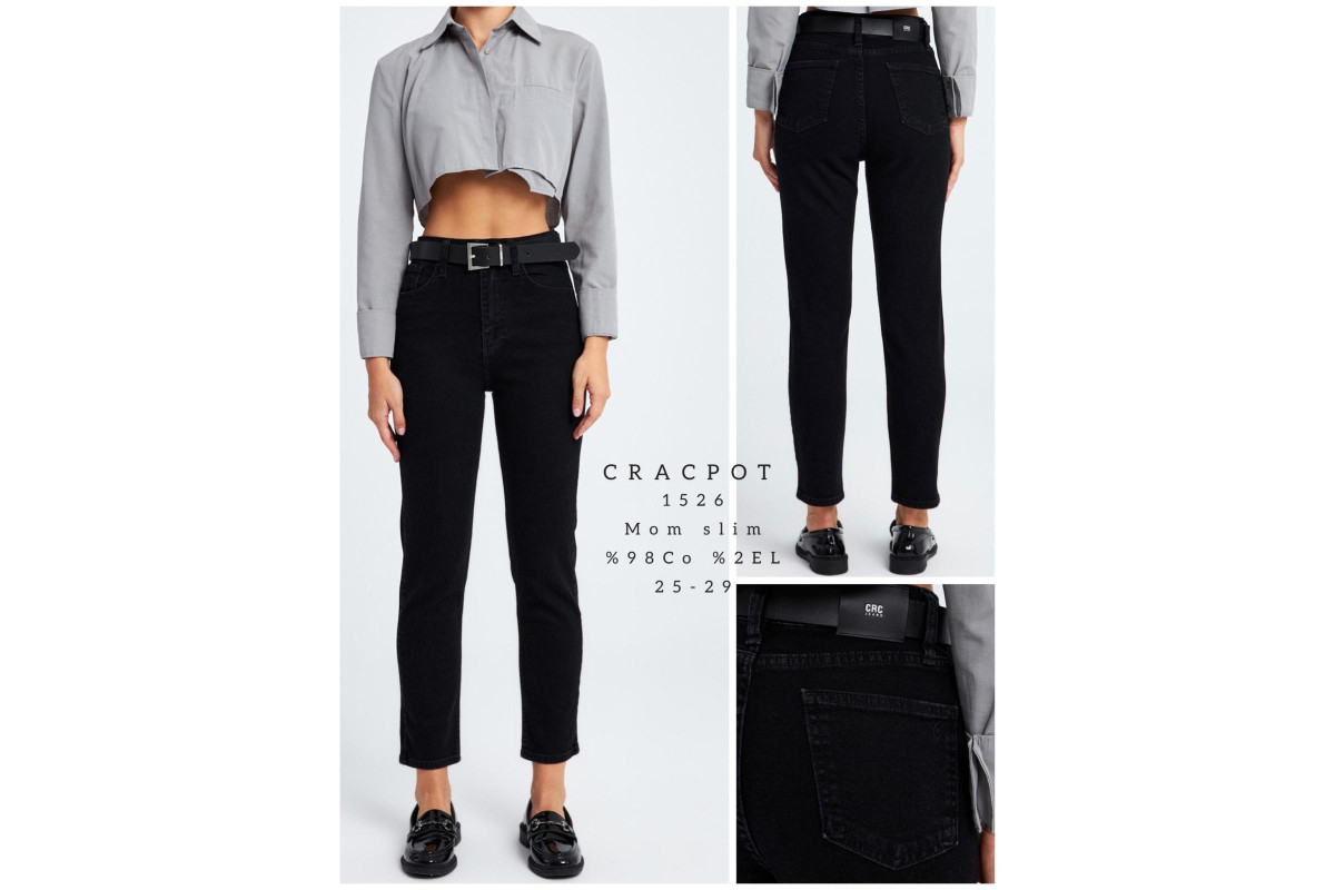 Фото Джинсы женские CRACPOT JEANS 1526 SLIM MOM from official site OSKAR™