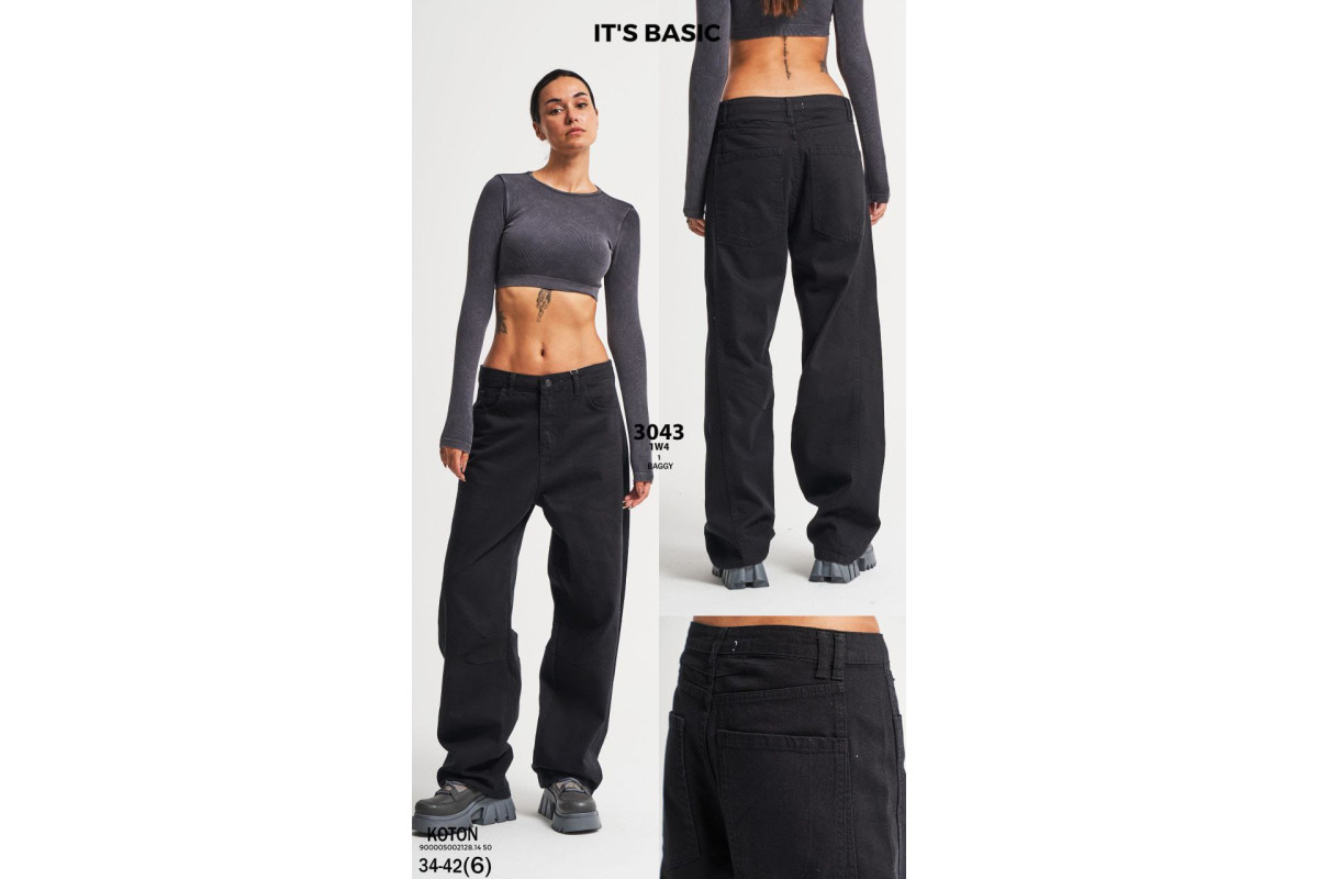 Фото Джинси жіночі IT'S BASIC JEANS 3043-1 BAGGY from official site OSKAR™