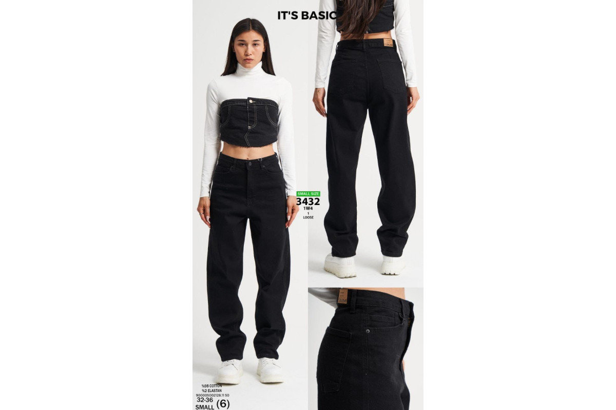 Фото Джинси жіночі IT'S BASIC JEANS 3432 LOOSE FIT from official site OSKAR™