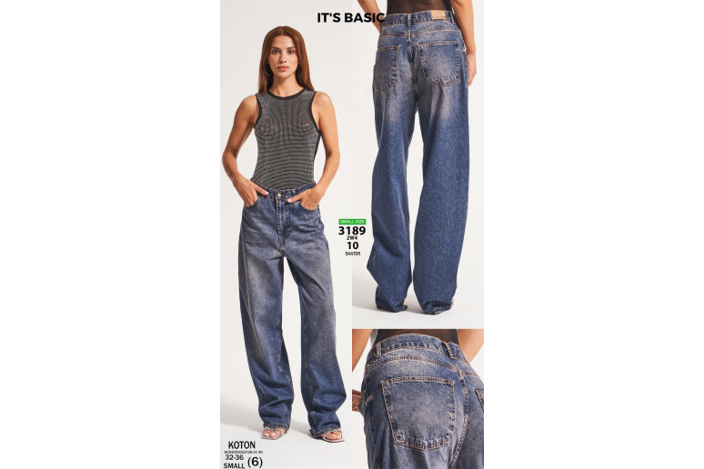 Джинси жіночі IT'S BASIC JEANS 3189-2 SKATER