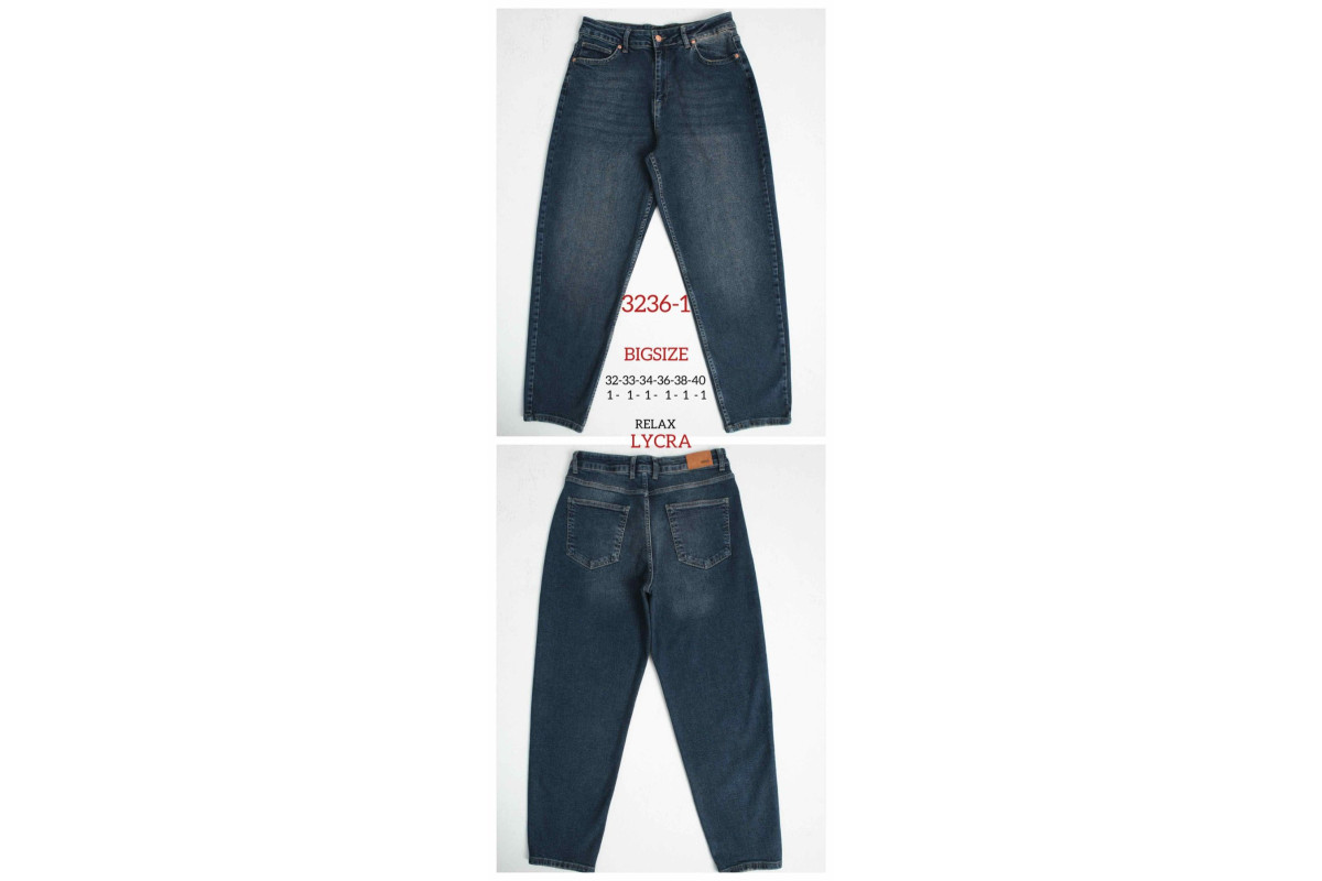 Фото Джинси жіночі SHEROCCO JEANS 3236 RELAX MOM BLUE INK from official site OSKAR™