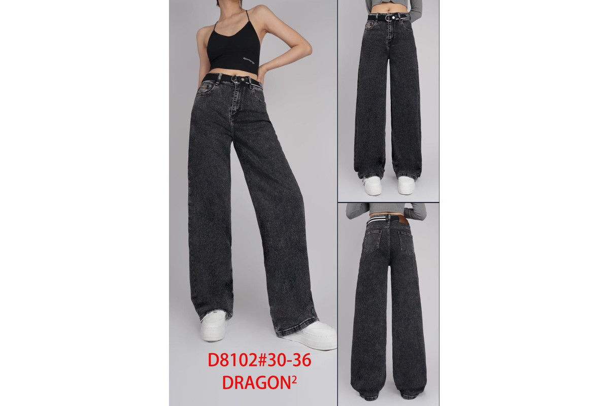 Фото Джинсы женские DRAGON JEANS 8102 WIDE LEG from official site OSKAR™