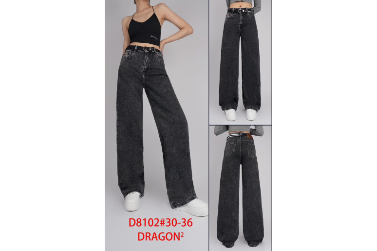 Джинсы женские DRAGON JEANS 8102 WIDE LEG