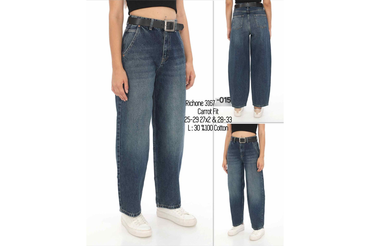 Фото Джинсы женские JONH RICHONE JEANS 3167-015 CARROT FIT from official site OSKAR™