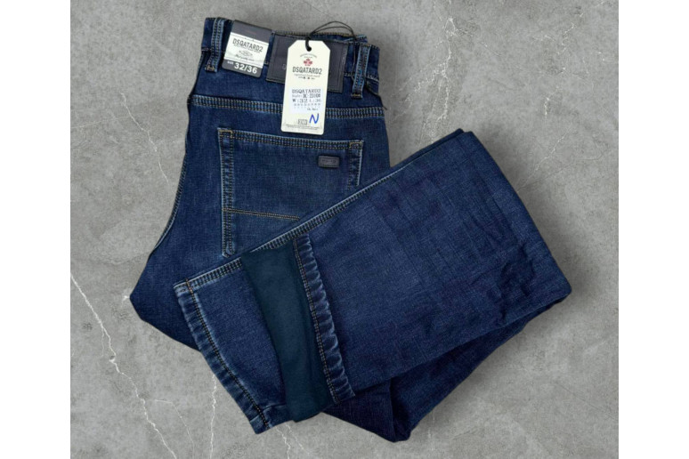 Джинси чоловічі DSQATARD JEANS 2310 Classic на флісі