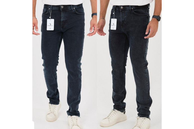 Джинси чоловічі 6605 REDMAN JEANS REGULAR СІРО-СИНІЙ